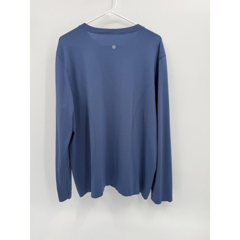 Lululemon Womens 12 Blue Long Sleeve Running Shirt Performance Athletic Top